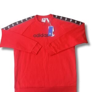 Adidas Originals Hoodie Mens Size 2XL Vivid Red Pullover Trefoil Logo Streetwear